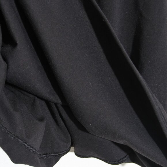 Lululemon Full Freedom Long Sleeve Top Black Nulu Surplice Wrap Scalloped Size 8 - Picture 10 of 10